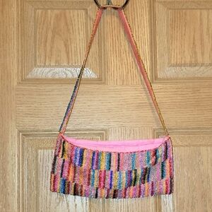 Multicolor Striped Women's Purse